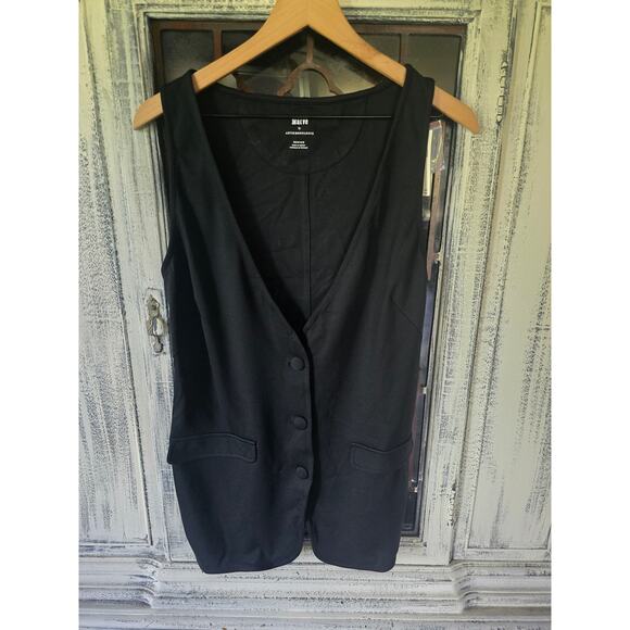 Anthropologie Maeve Ponte Black Vest - New Medium - Picture 9 of 9